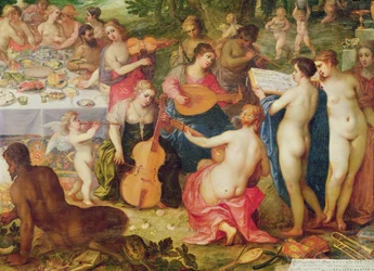 El Banquete de los Dioses (detalle)